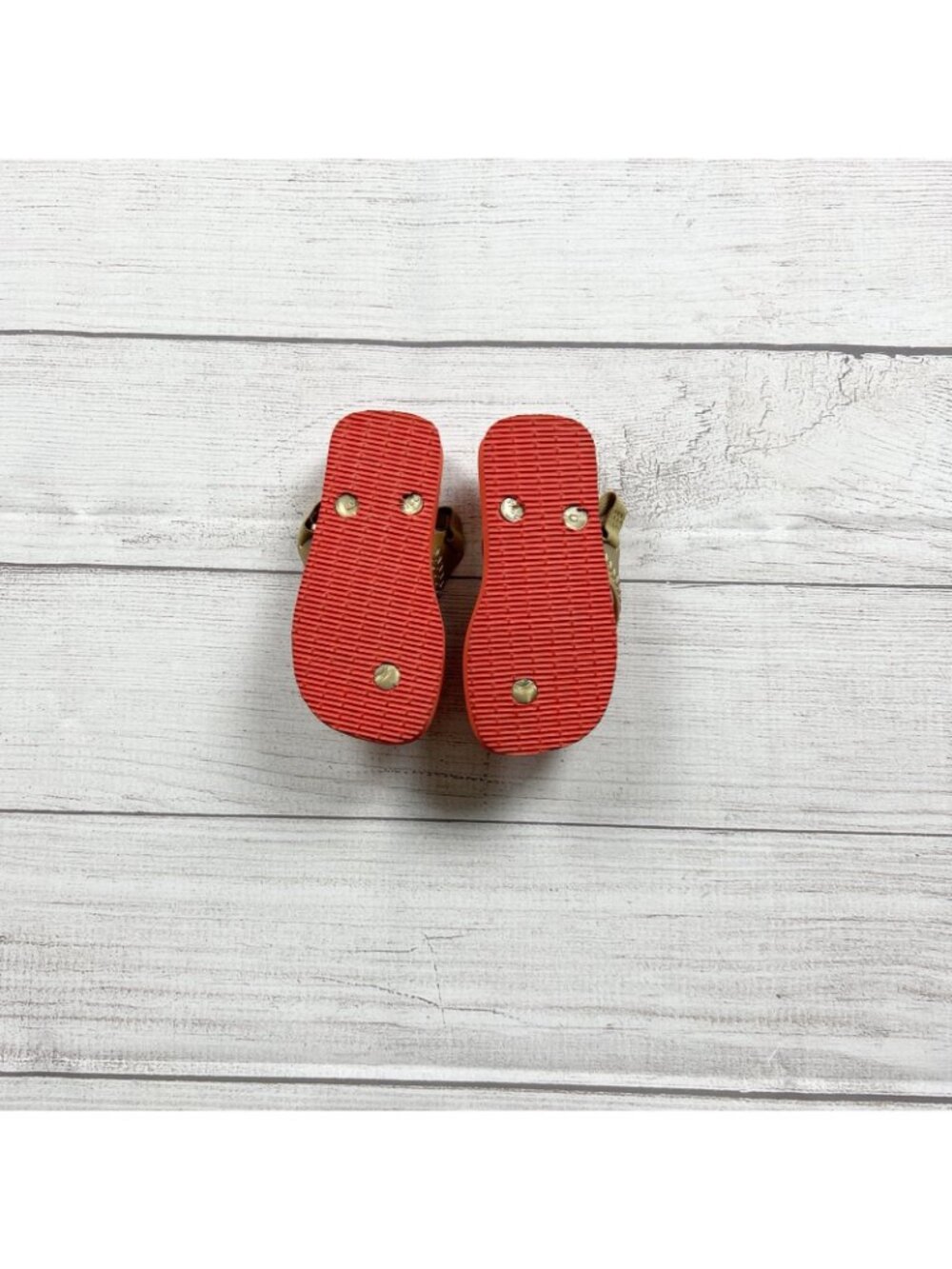 Havaianas Wonder Woman Flip Flops Red Gold Kids Sandals 9-10 - Picture 5 of 5